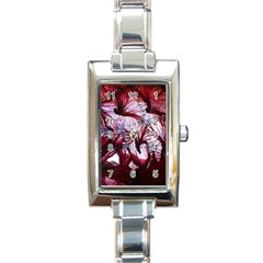 Jellyfish Ballet Wind Rectangle Italian Charm Watch by Simbadda