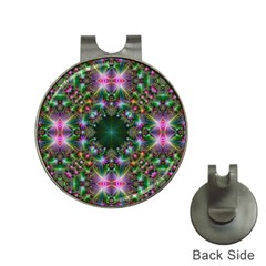 Digital Kaleidoscope Hat Clips With Golf Markers by Simbadda