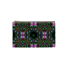 Digital Kaleidoscope Cosmetic Bag (small)  by Simbadda