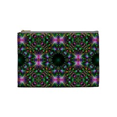 Digital Kaleidoscope Cosmetic Bag (medium)  by Simbadda