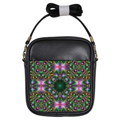 Digital Kaleidoscope Girls Sling Bags by Simbadda