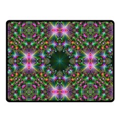 Digital Kaleidoscope Double Sided Fleece Blanket (small)  by Simbadda