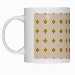 Pattern Background Retro White Mugs by Simbadda