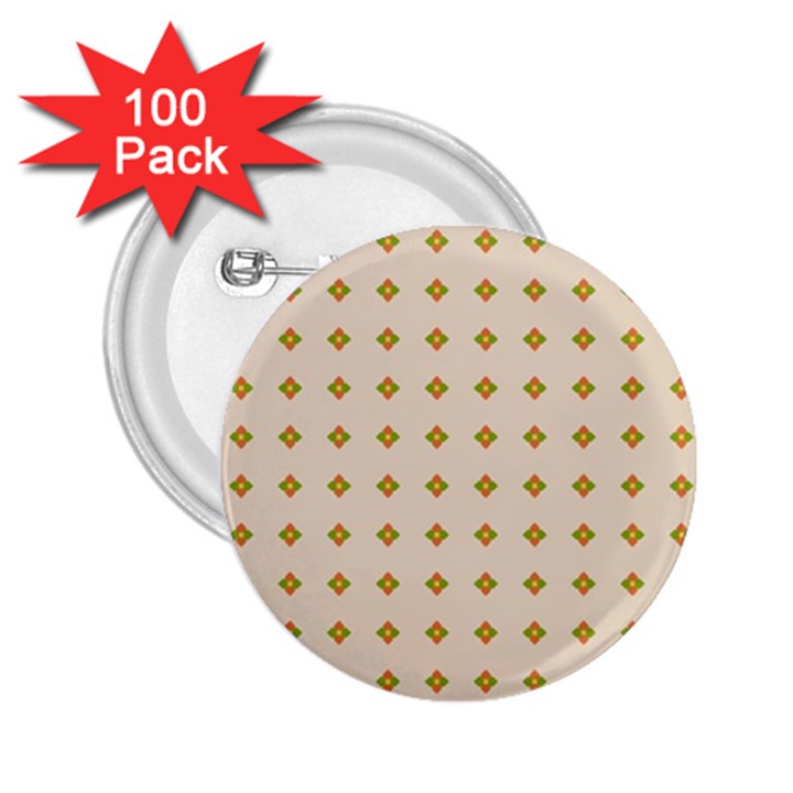 Pattern Background Retro 2.25  Buttons (100 pack) 