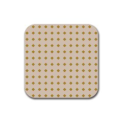 Pattern Background Retro Rubber Coaster (square)  by Simbadda