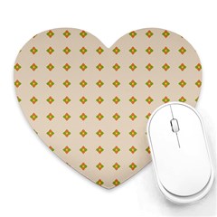 Pattern Background Retro Heart Mousepads by Simbadda