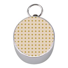 Pattern Background Retro Mini Silver Compasses