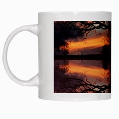 Aurora Sunset Sun Landscape White Mugs by Simbadda