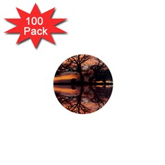 Aurora Sunset Sun Landscape 1  Mini Magnets (100 Pack)  by Simbadda