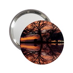 Aurora Sunset Sun Landscape 2 25  Handbag Mirrors