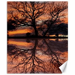 Aurora Sunset Sun Landscape Canvas 8  X 10  by Simbadda