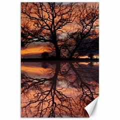 Aurora Sunset Sun Landscape Canvas 20  X 30   by Simbadda