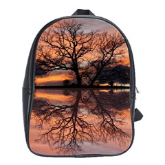 Aurora Sunset Sun Landscape School Bags(large)  by Simbadda