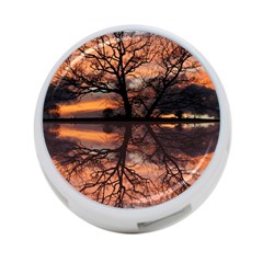 Aurora Sunset Sun Landscape 4-port Usb Hub (one Side) by Simbadda