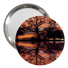 Aurora Sunset Sun Landscape 3  Handbag Mirrors by Simbadda