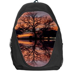 Aurora Sunset Sun Landscape Backpack Bag by Simbadda