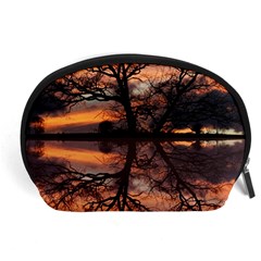 Aurora Sunset Sun Landscape Accessory Pouches (large)  by Simbadda