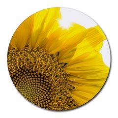 Plant Nature Leaf Flower Season Round Mousepads by Simbadda