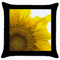 Plant Nature Leaf Flower Season Throw Pillow Case (black) by Simbadda