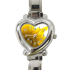 Plant Nature Leaf Flower Season Heart Italian Charm Watch by Simbadda