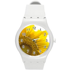 Plant Nature Leaf Flower Season Round Plastic Sport Watch (m) by Simbadda