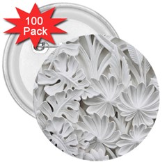 Pattern Motif Decor 3  Buttons (100 Pack)  by Simbadda