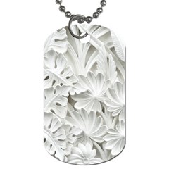 Pattern Motif Decor Dog Tag (two Sides) by Simbadda