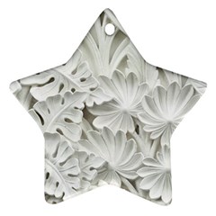 Pattern Motif Decor Star Ornament (two Sides) by Simbadda