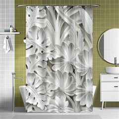 Pattern Motif Decor Shower Curtain 48  X 72  (small)  by Simbadda