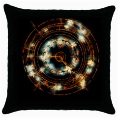 Science Fiction Energy Background Throw Pillow Case (black) by Simbadda