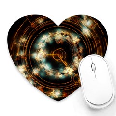 Science Fiction Energy Background Heart Mousepads by Simbadda