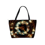 Science Fiction Energy Background Shoulder Handbags Back