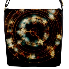 Science Fiction Energy Background Flap Messenger Bag (s) by Simbadda