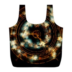 Science Fiction Energy Background Full Print Recycle Bags (l)  by Simbadda