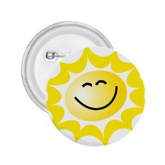 The Sun A Smile The Rays Yellow 2 25  Buttons