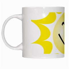 The Sun A Smile The Rays Yellow White Mugs by Simbadda