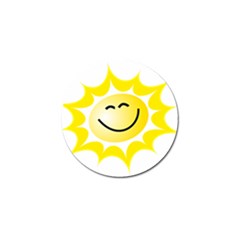 The Sun A Smile The Rays Yellow Golf Ball Marker (4 Pack) by Simbadda