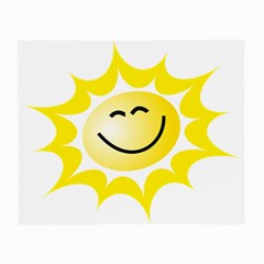 The Sun A Smile The Rays Yellow Small Glasses Cloth by Simbadda