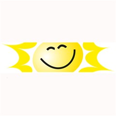 The Sun A Smile The Rays Yellow Large Bar Mats by Simbadda