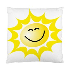 The Sun A Smile The Rays Yellow Standard Cushion Case (two Sides) by Simbadda