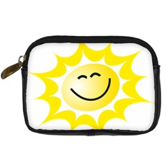 The Sun A Smile The Rays Yellow Digital Camera Cases by Simbadda