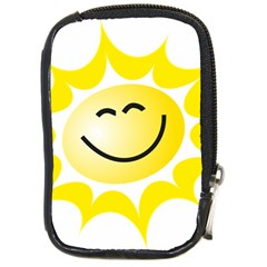 The Sun A Smile The Rays Yellow Compact Camera Cases by Simbadda