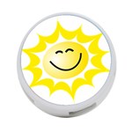 The Sun A Smile The Rays Yellow 4-Port USB Hub (Two Sides)  Front