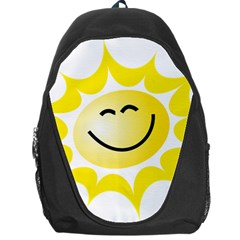 The Sun A Smile The Rays Yellow Backpack Bag by Simbadda