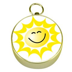 The Sun A Smile The Rays Yellow Gold Compasses by Simbadda