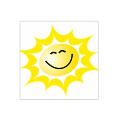 The Sun A Smile The Rays Yellow Satin Bandana Scarf by Simbadda