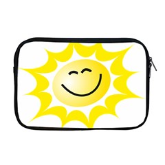 The Sun A Smile The Rays Yellow Apple Macbook Pro 17  Zipper Case