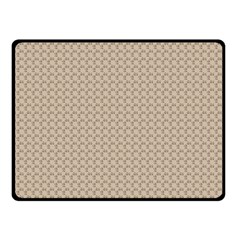 Pattern Ornament Brown Background Double Sided Fleece Blanket (small)  by Simbadda