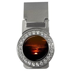 Sunset Sun Fireball Setting Sun Money Clips (cz)  by Simbadda