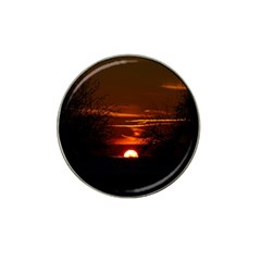 Sunset Sun Fireball Setting Sun Hat Clip Ball Marker (4 Pack) by Simbadda